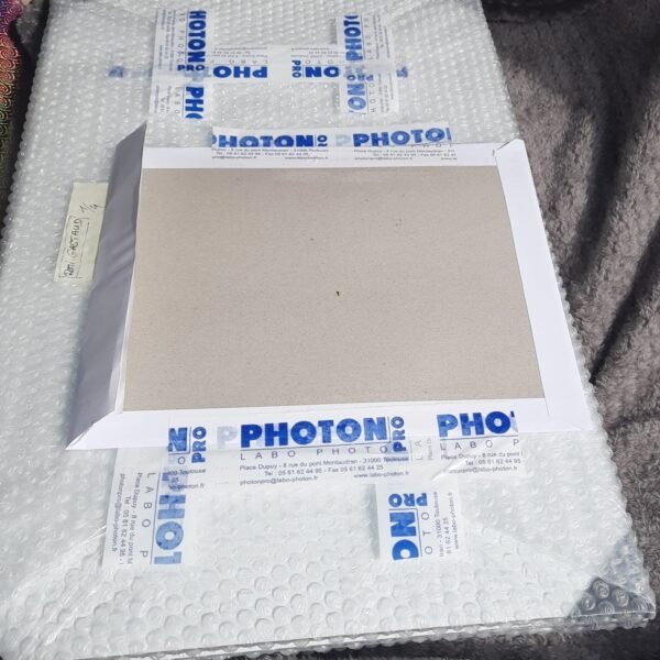 Tirages photos bien emballés par mon imprimeur le Laboratoire Photon