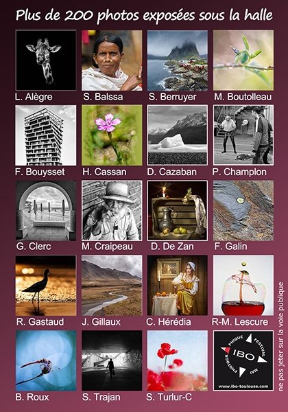 Verso de l'affiche du Festival Mai photographique IBO 2025